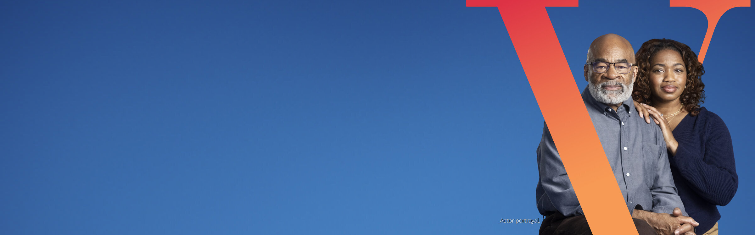 Man and his daughter standing with PLUVICTO V