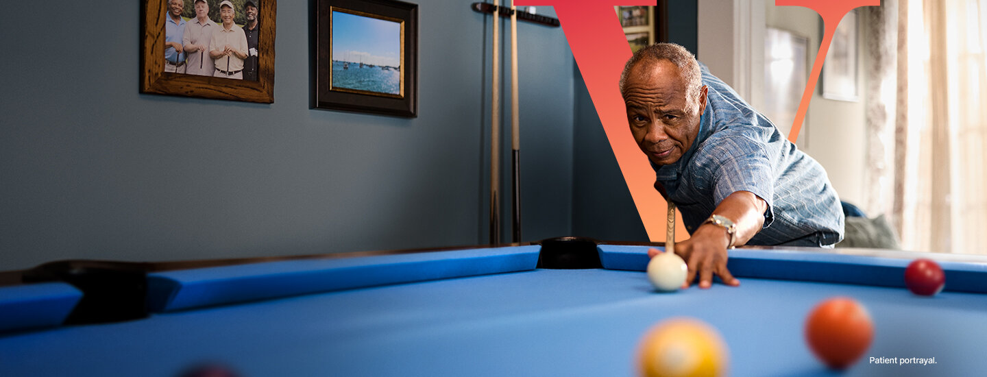 Man playing pool